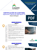 Certificación en Auditoría Segmentación y Matrices de Riesgo SARLAFT 4.0
