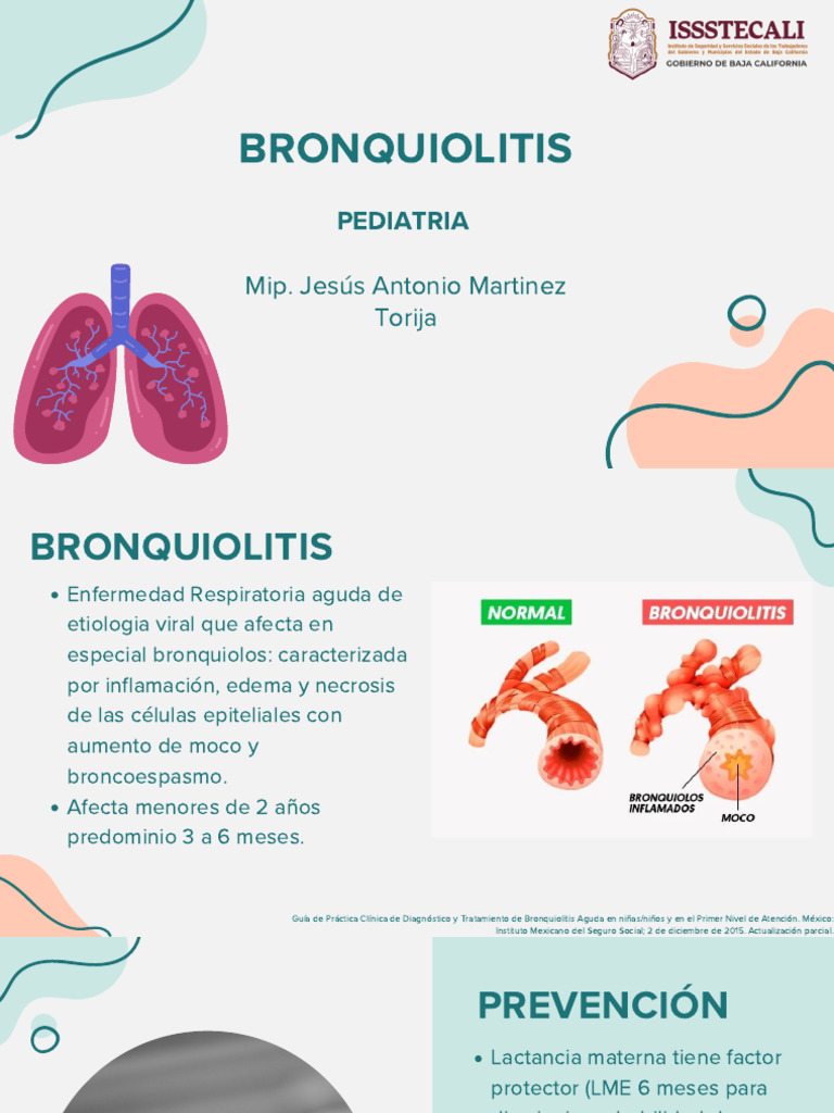 Bronquiolitis Pediatría Pdf Estadísticas Medicas Medicina Clinica