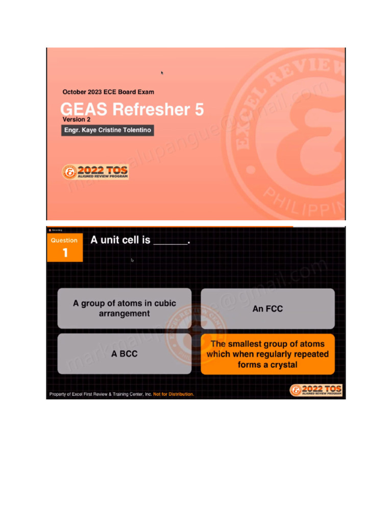 Refresher 5 Geas | PDF