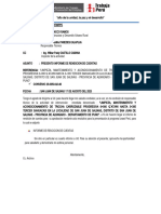 Informe N°053 Presento Informe de Rendicion de Cuentas