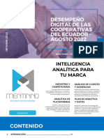 Mentinno Analytics - Informe Digital Cooperativas Ecuador - Agosto 2022