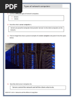 Worksheet On Cpomputer Networks