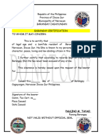 Barangay Clearance Blank Files