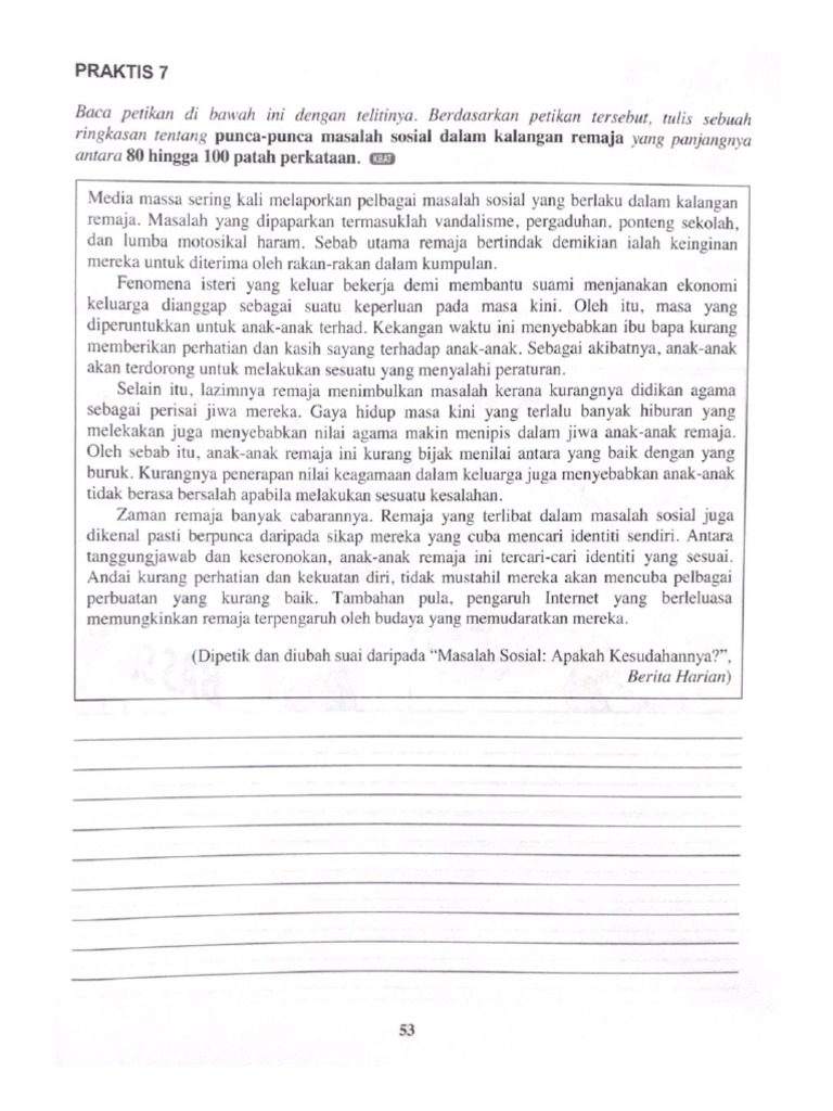 Latihan Ringkasan | PDF