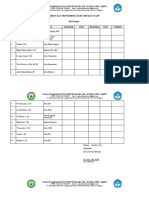 Daftar Hadir Guru SMP Dan Staff