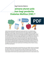 Asupan Zat Gizi Bagi Penderita Diabetes