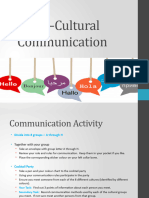 Lesson 3 - 2 Inter-Culltural Communication