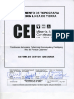 (PR-SGI-02-378) Topografía, Validación Línea de Tierra