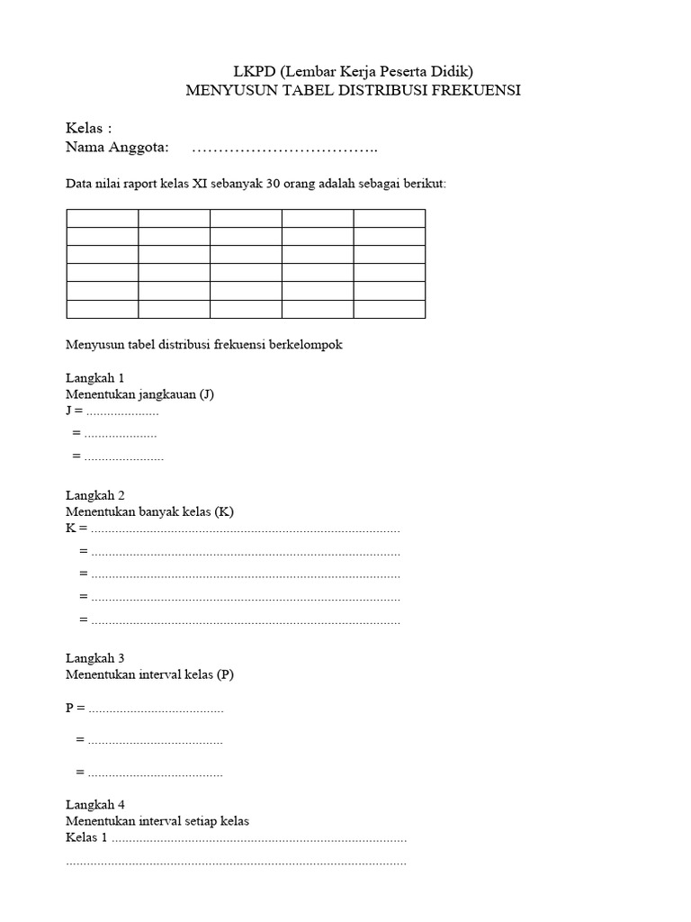 LKPD (Statistika) | PDF