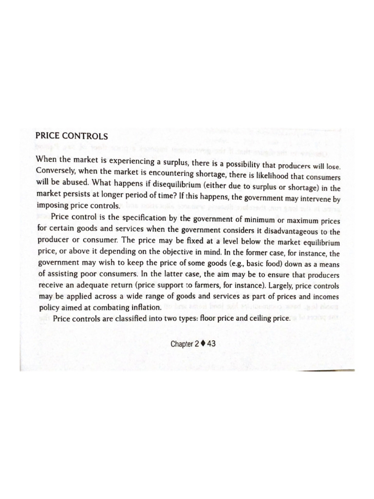 Price Control PDF