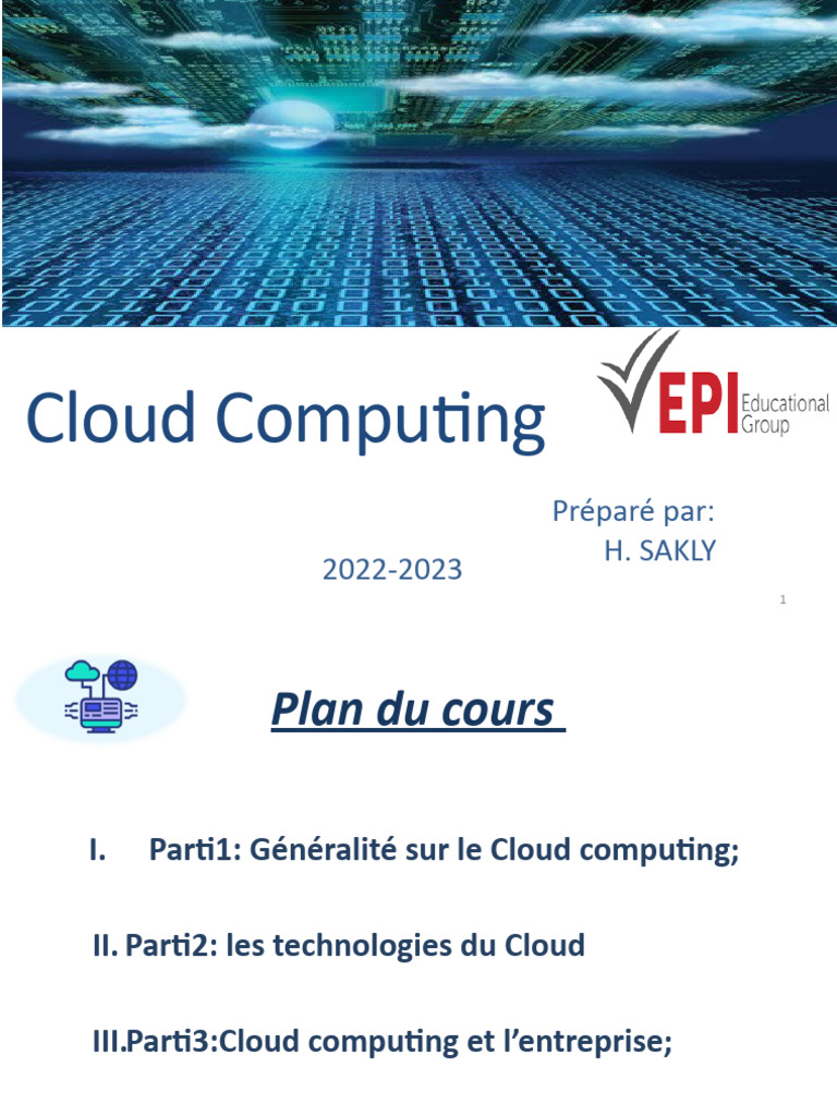 Cours sur le Cloud Computing | PDF | Art