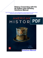 American History Connecting With the Past 15th Edition Alan Brinkley Solutions Manual