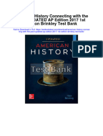 American History Connecting With the Past Updated AP Edition 2017 1st Edition Brinkley Test Bank