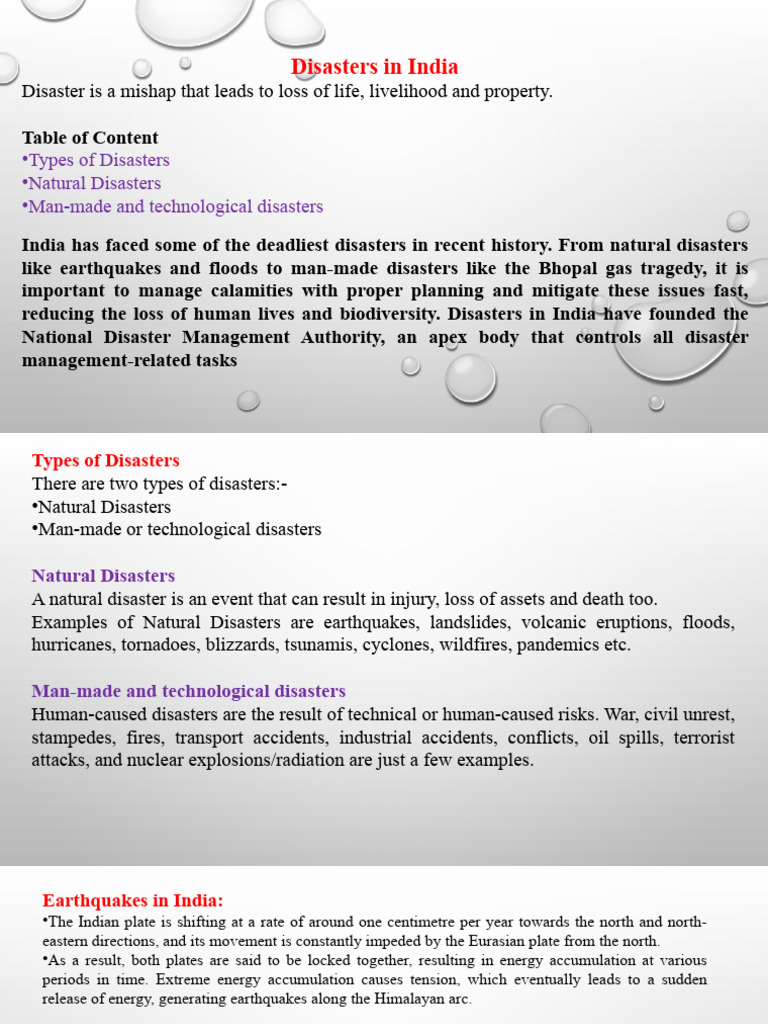 Disasters | PDF | Science & Mathematics