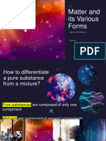 Matter and Its Various Forms