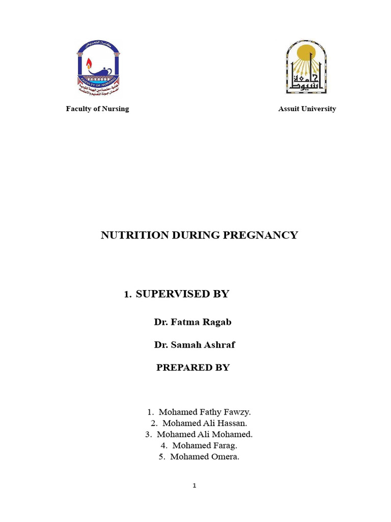 Nutrition During Pregnancy | PDF