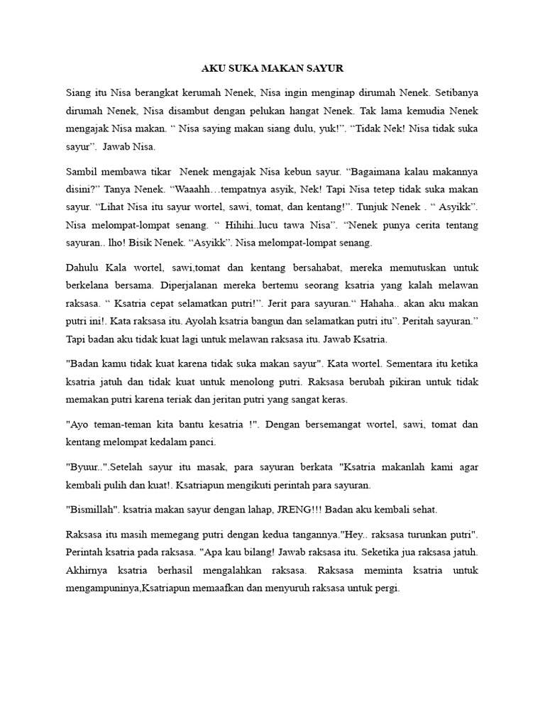 3 Tema Dongeng Untuk Bahasa Rupa | PDF