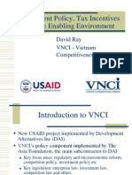 Investment Policy Tax Incentives and The Enabling Environment