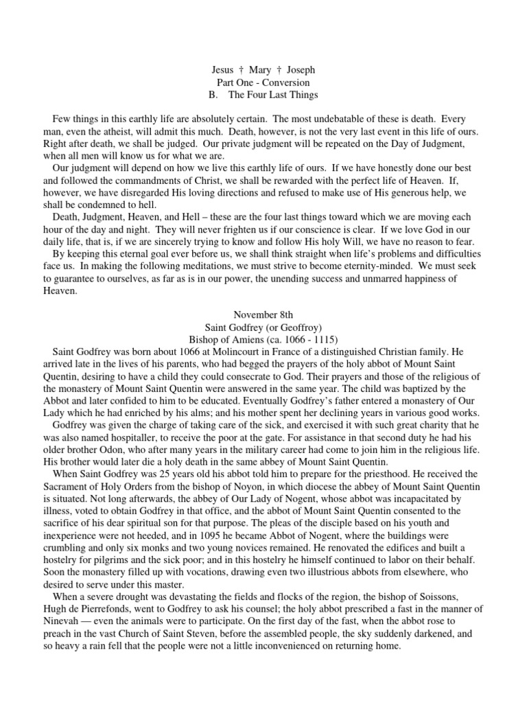The Four Last Things Explained | PDF