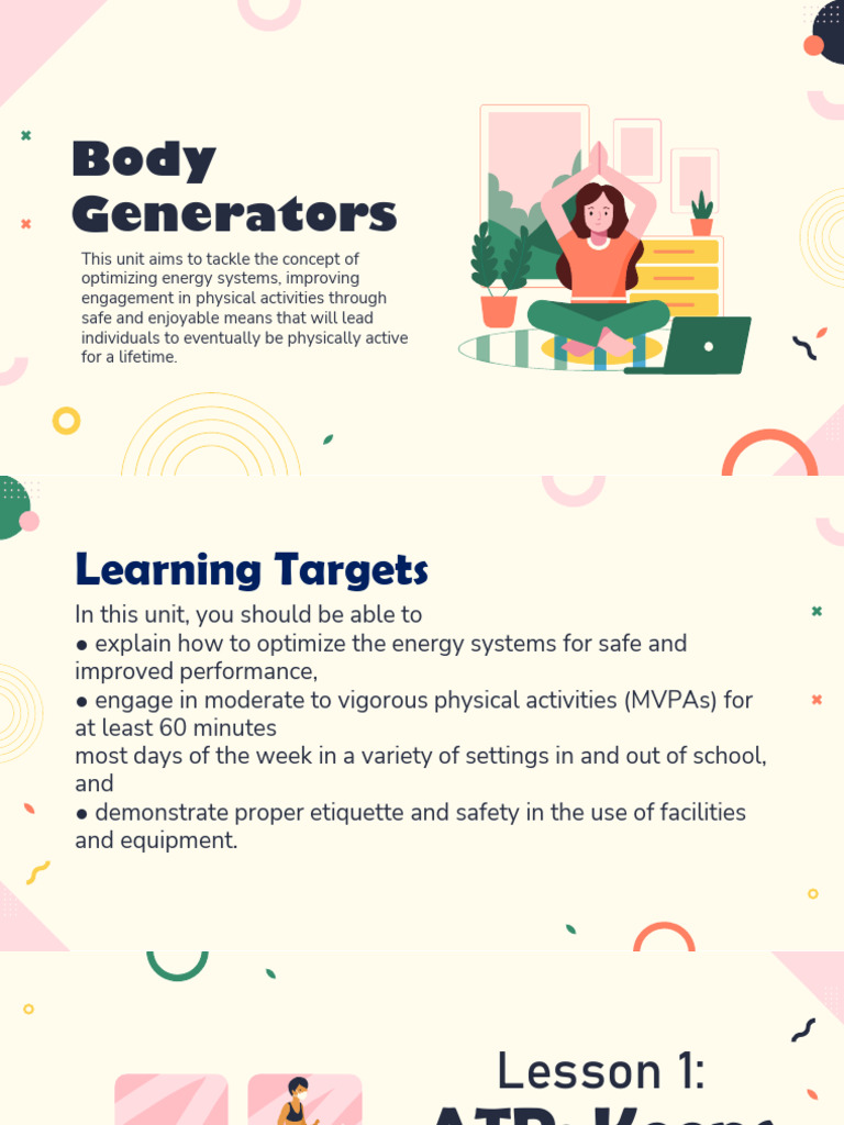 Lesson 1: ATP: Keeps You Moving | PDF
