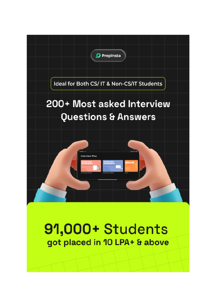 Interview Questions PDF PDF