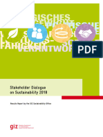 GIZ Stakeholder-Dialog Nachhaltigkeit 2018 - Ergebnisbericht - en