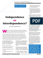 Independence or Interdependence?