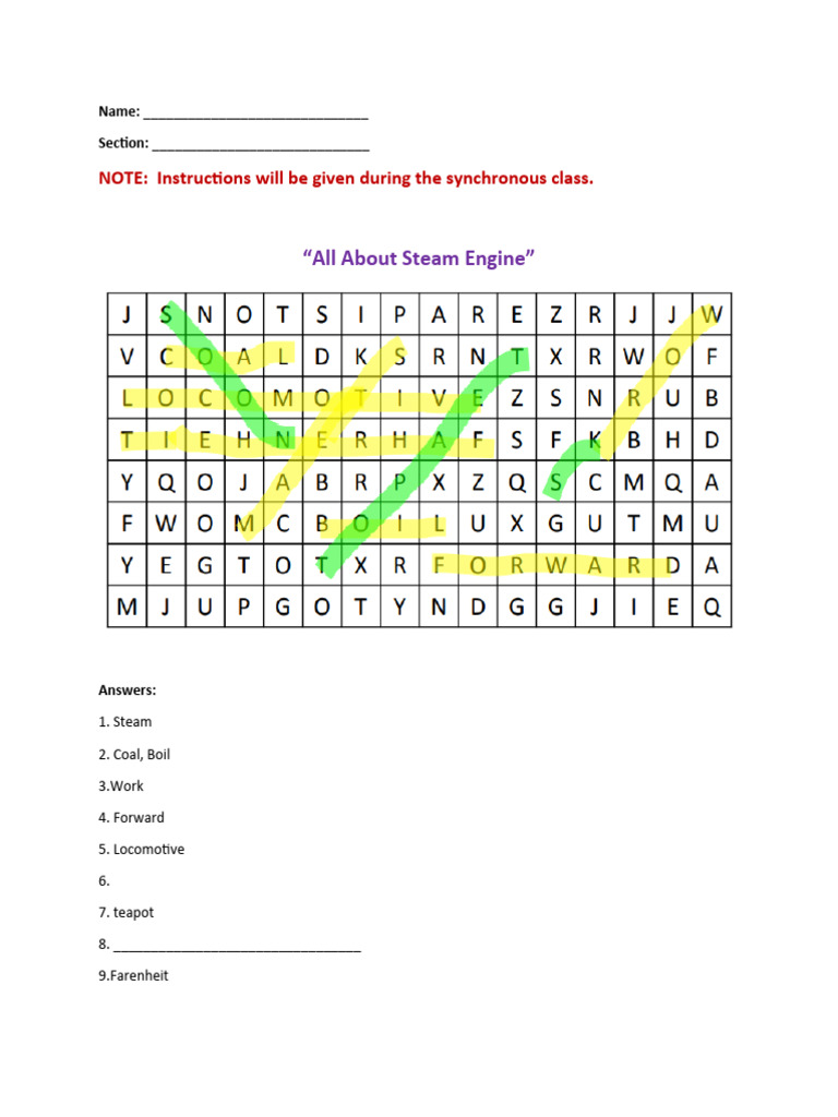 Crossword PDF