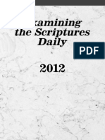 Examining the Scriptures Daily 2012
