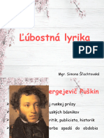 Ä ÃºbostnÃ¡ Lyrika - PuÅ¡kin, PetÃ Fi