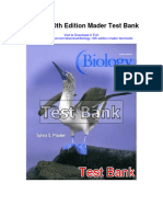 Biology 10th Edition Mader Test Bank