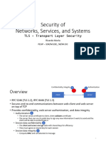 Security of Networks, Services, and Systems: TLS - Transport Layer Security