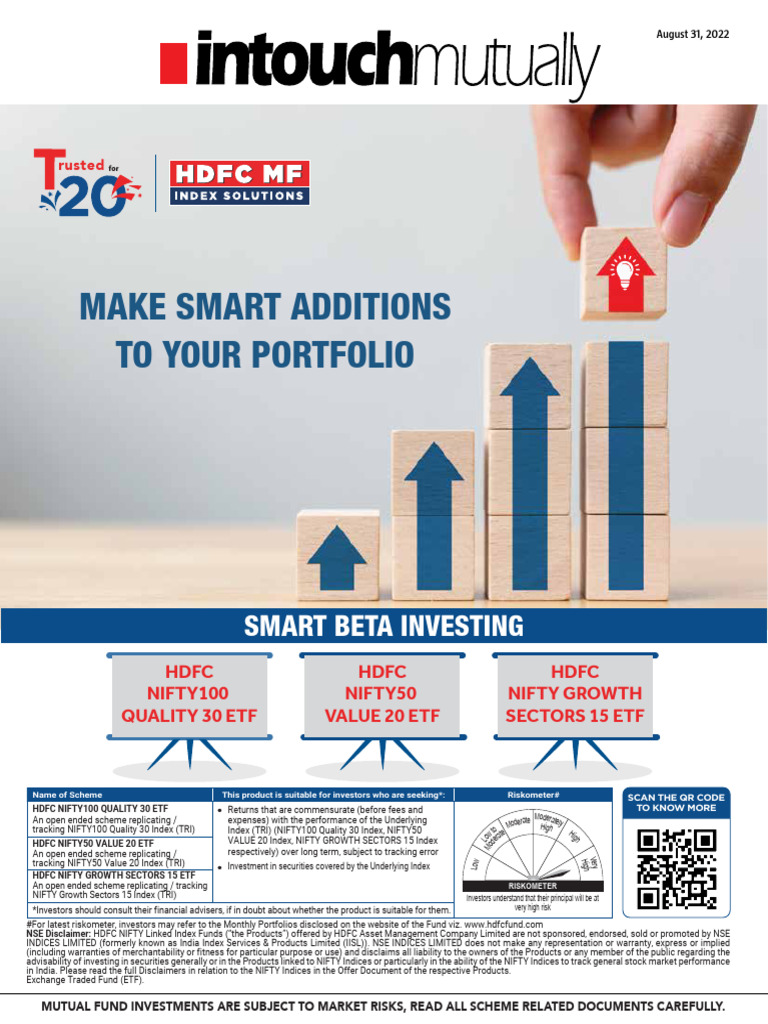 Hdfc mf factsheet august 2022 0 pdf investment fund sharpe ratio