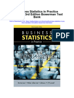 Business Statistics in Practice Canadian 3rd Edition Bowerman Test Bank