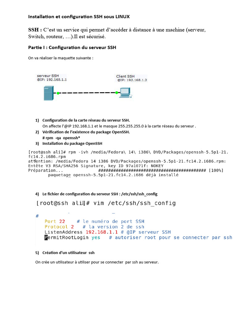 Configuration SSH sous Linux | PDF | Ordinateurs