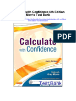 Calculate With Confidence 6th Edition Morris Test Bank