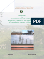 Ecowas Eia Guidelines of Electric Power Generation and Trasmission Systems