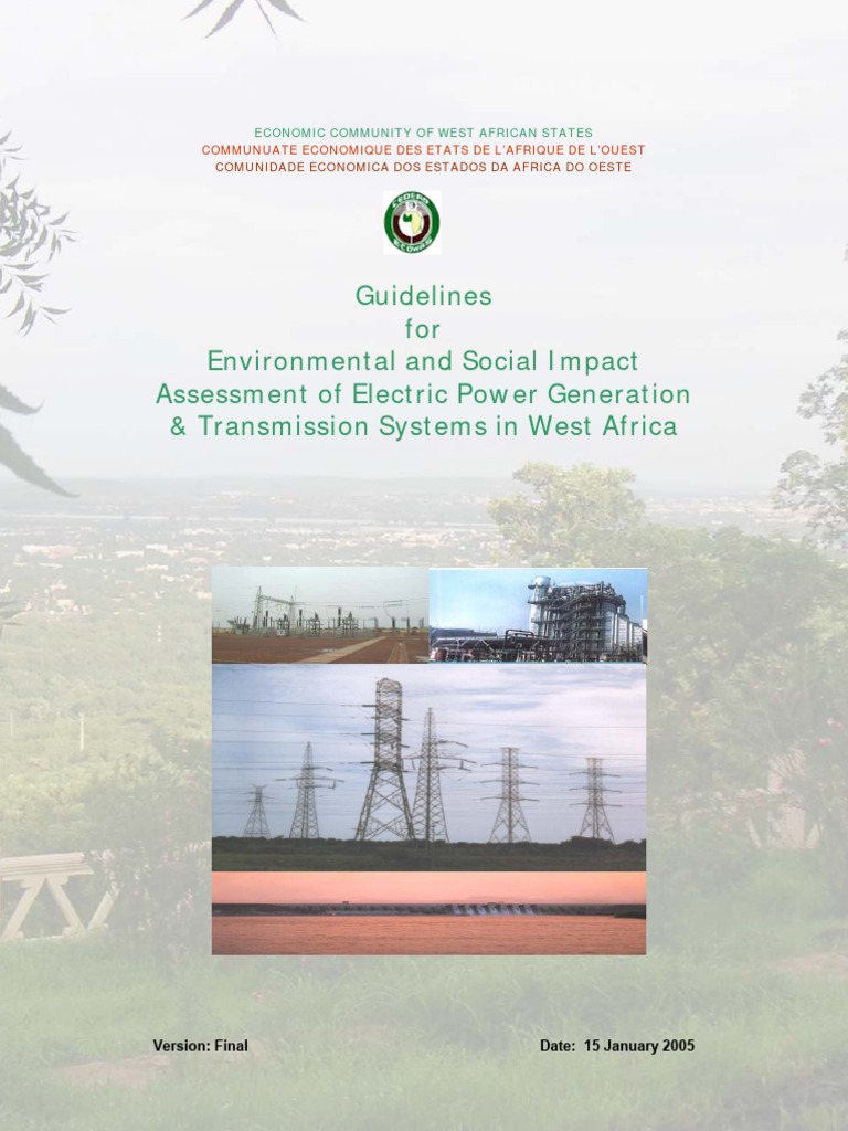 ESIA Guidelines for West African Power | PDF | Environmental Impact ...
