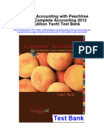 Computer Accounting With Peachtree by Sage Complete Accounting 2012 16th Edition Yacht Test Bank