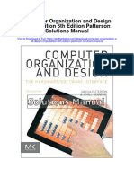 Computer Organization and Design Mips Edition 5th Edition Patterson Solutions Manual
