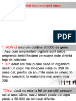 Curiozități Despre Corpul Uman