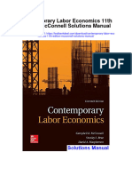Contemporary Labor Economics 11th Edition Mcconnell Solutions Manual