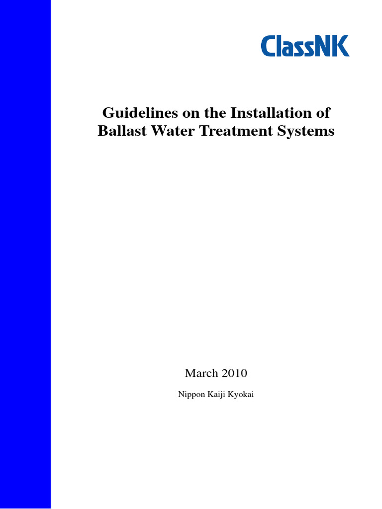 NKK Guidelines On The Installation of Ballast Water Treatment Systems PDF