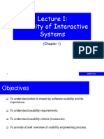 01 - Usability of Interactive Systems