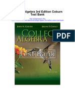 College Algebra 3rd Edition Coburn Test Bank