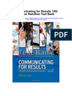 Communicating For Results 10th Edition Hamilton Test Bank