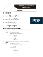 Profit Loss and Discount