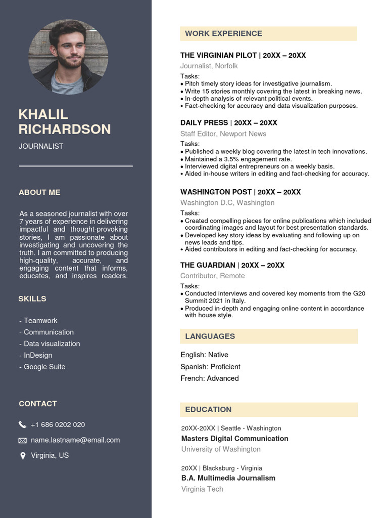 CV Resume Advance Professional | PDF | Editing | Journalism