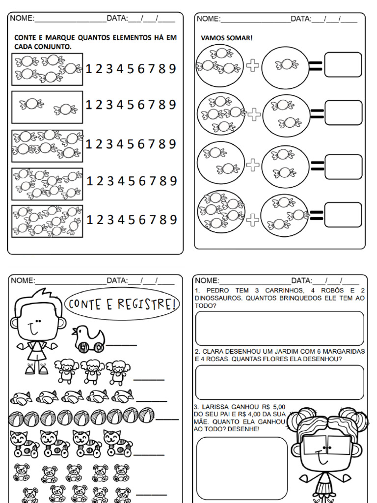 Atividades Extras de Matemática | PDF