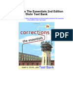 Corrections The Essentials 2nd Edition Stohr Test Bank